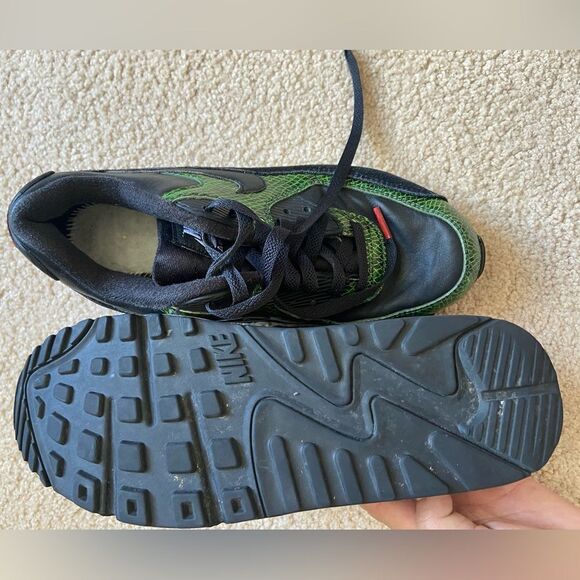 Nike Air Max 90 Green Python men's size 7.5 - Picture 7 of 8
